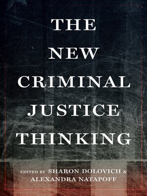 cover image of The New Criminal Justice Thinking